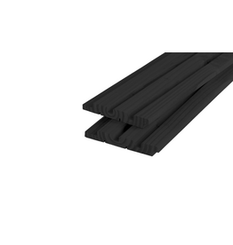 Triple Rhombus Vuren 18 x 145 Zwart Lengte 300cm