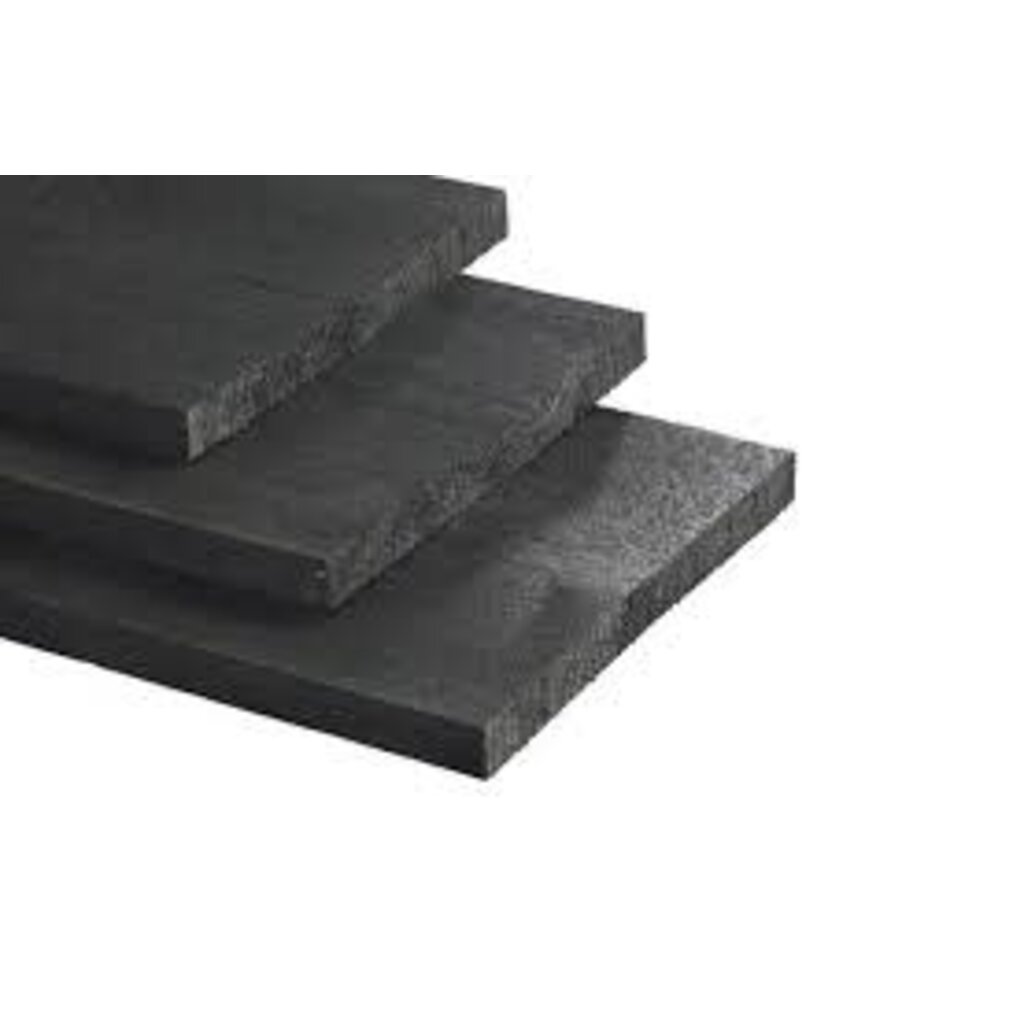 Vuren  zwart gecoat  22 x 200 Lengte 420 cm