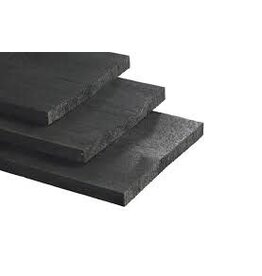 Vuren  zwart gecoat  22 x 200 Lengte 420 cm