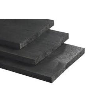 Vuren  zwart gecoat  22 x 200 Lengte 420 cm