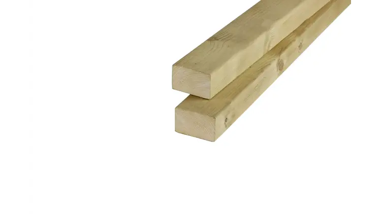 Vuren geschaafde regel Geïmpr. 4,5 x 7cm
