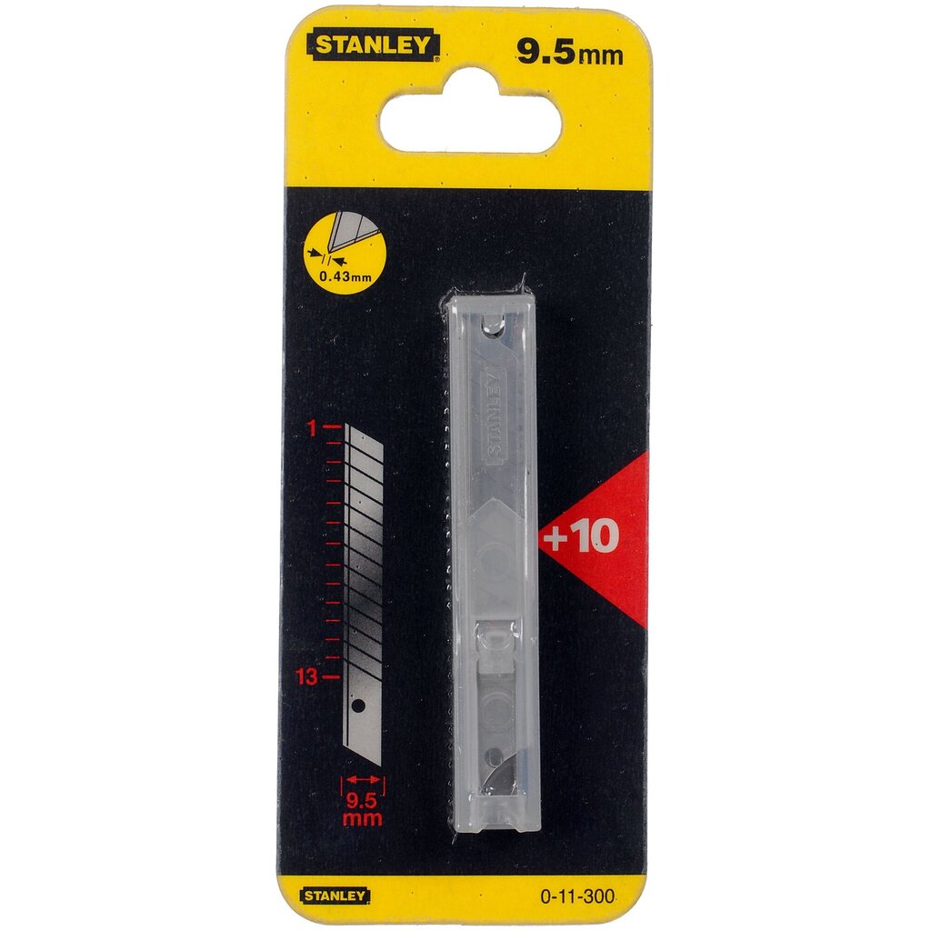 Stanley Afbreekmesjes 9mm - 10 stuks/dispenser