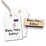 Stempel Tekst 'Happy happy birthday' 3 2396