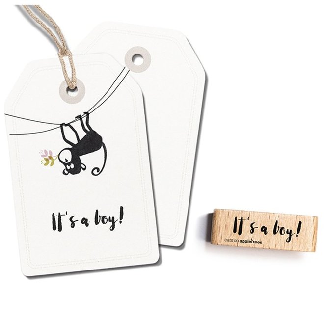 Stempel Tekst 'It's a boy!' 2397