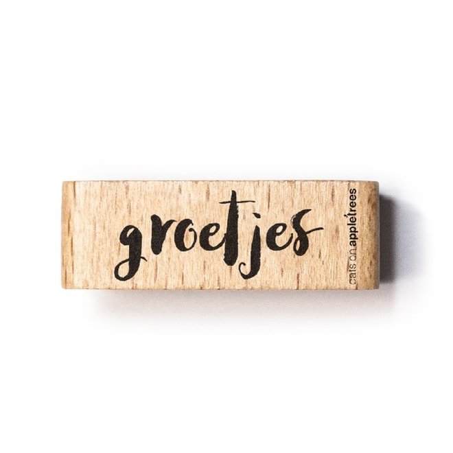 Stempel Tekst Groetjes 2 2453