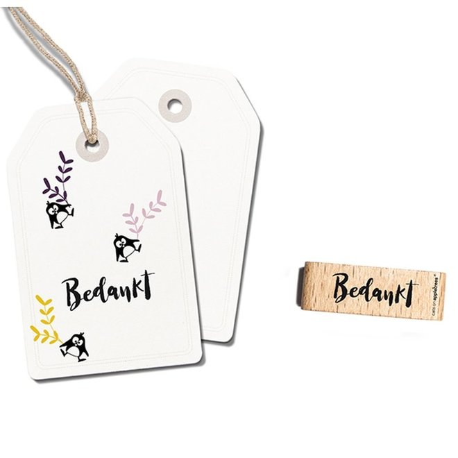 Stempel Tekst Bedankt 2 2454