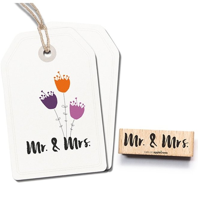 Stempel Tekst Mr. & Mrs. 2477