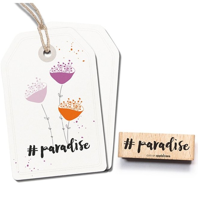 Stempel Tekst #paradise 2482