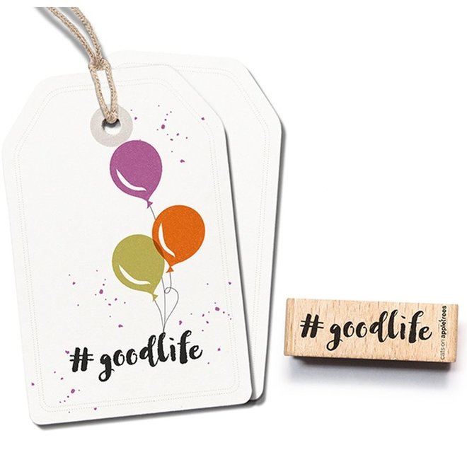 Stempel Tekst #goodlife  2483