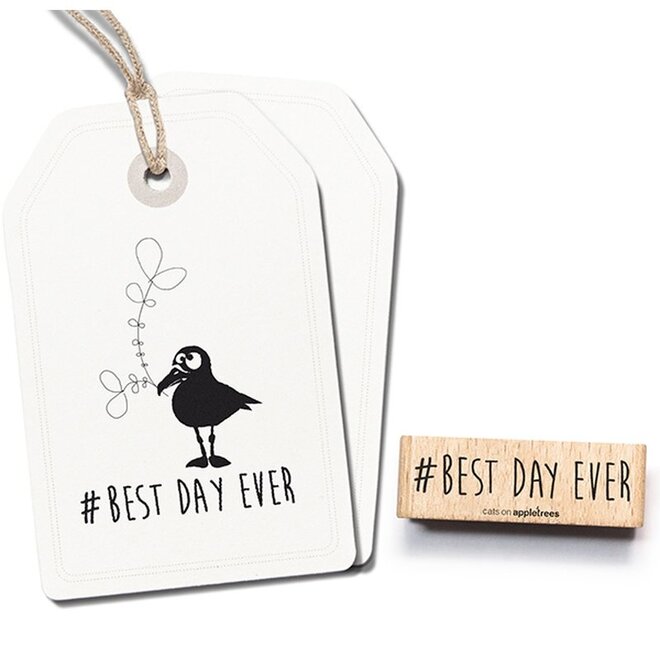 Stempel Tekst #bestdayever 1 2484