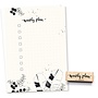 Stempel Tekst weekly plan 2493