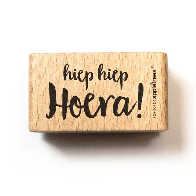 Stempel Tekst hiep hiep Hoera! 27270