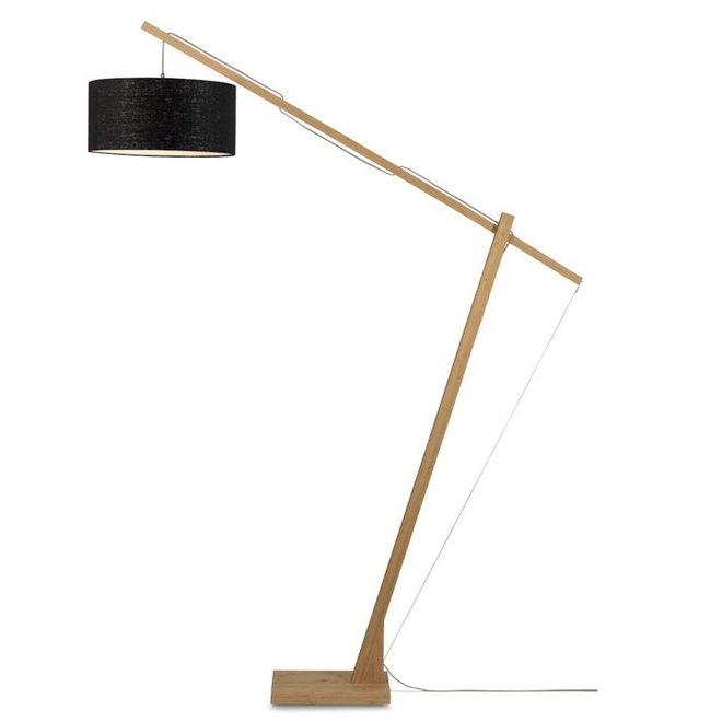 Vloerlamp Montblanc zwart  bamboe