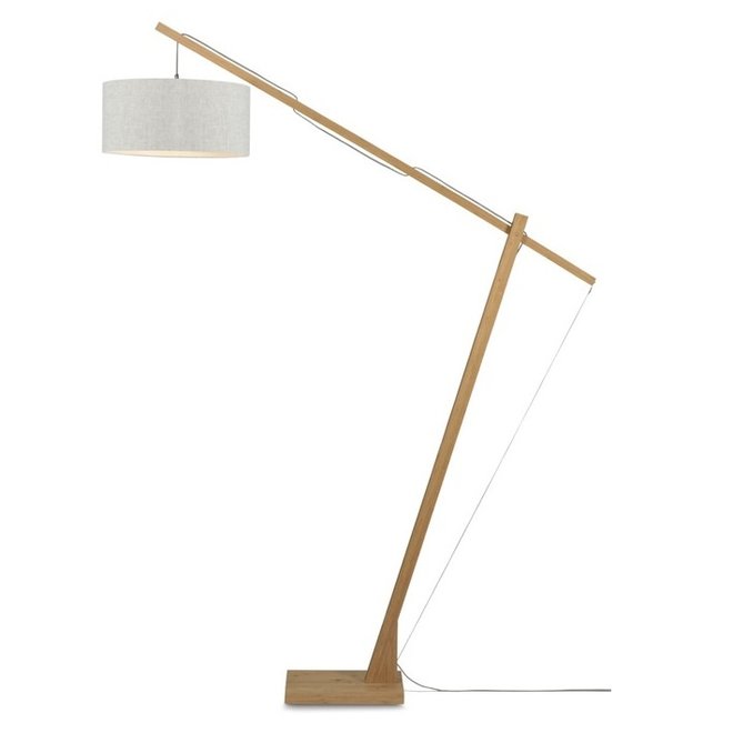 Vloerlamp Montblanc licht linnen  bamboe