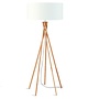 Vloerlamp Kilimanjaro wit  bamboe