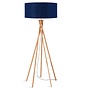 Vloerlamp Kilimanjaro blauw  bamboe