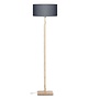 Vloerlamp Fuji donkergrijs  bamboe