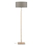 Vloerlamp Fuji donker linnen  bamboe