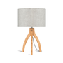 Tafellamp Annapurna lichtgrijs bamboe