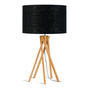 Tafellamp Kilimanjaro zwart  bamboe