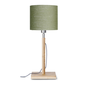 Tafellamp Fuji groen  bamboe