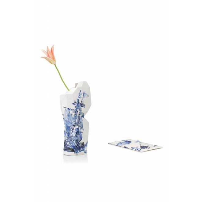 Paper Vase Cover Delft Blue Icons