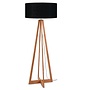 Vloerlamp Everest zwart  bamboe