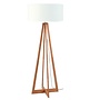 Vloerlamp Everest wit  bamboe