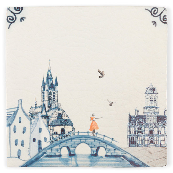 Delfts blauw - Medium
