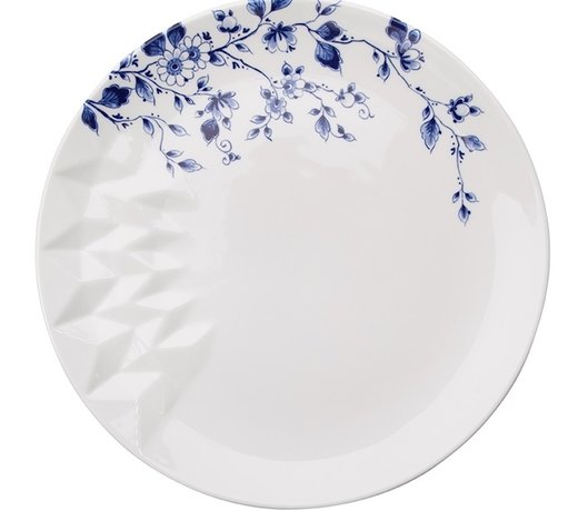 servies Blauw vouw Heinen Delft