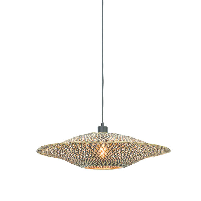 Hanglamp Bali - zwart/ naturel SMALL