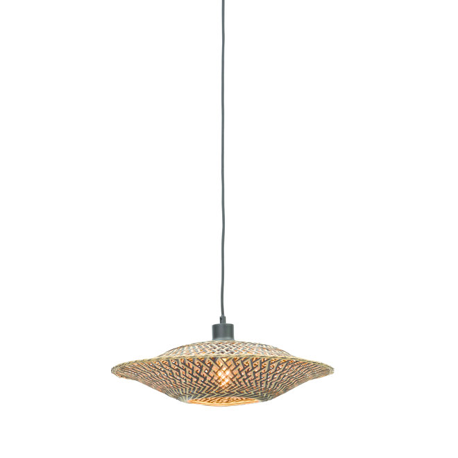 Hanglamp Bali - zwart/ naturel SMALL