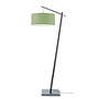 Vloerlamp Andes - zwart/ kap green forest