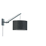 Wandlamp Andes - zwart/ kap zwart SMALL