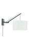 Wandlamp Andes - zwart/ kap licht linnen SMALL