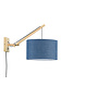 Wandlamp Andes - naturel/ kap blue denim SMALL
