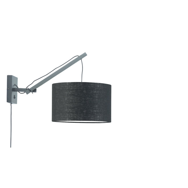 Wandlamp Andes - zwart/ kap zwart SMALL