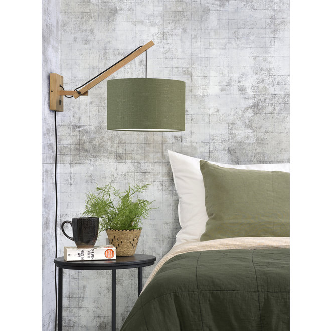 Wandlamp Andes - naturel/ kap green forest SMALL