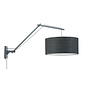 Wandlamp Andes - zwart/ kap zwart LARGE