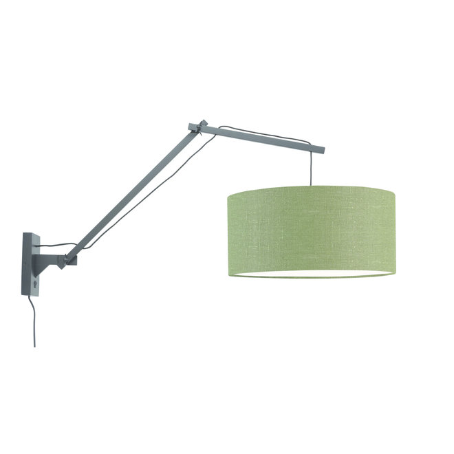 Wandlamp Andes - zwart/ kap green forest LARGE