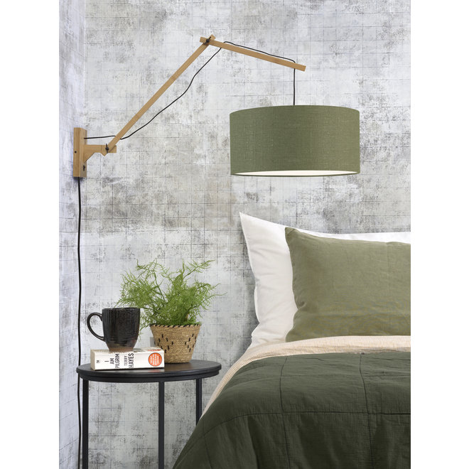 Wandlamp Andes - naturel/ kap green forest LARGE