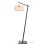 Vloerlamp Bromo - zwart/ kap naturel SMALL