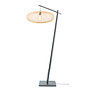 Vloerlamp Cango - zwart/ ellips naturel
