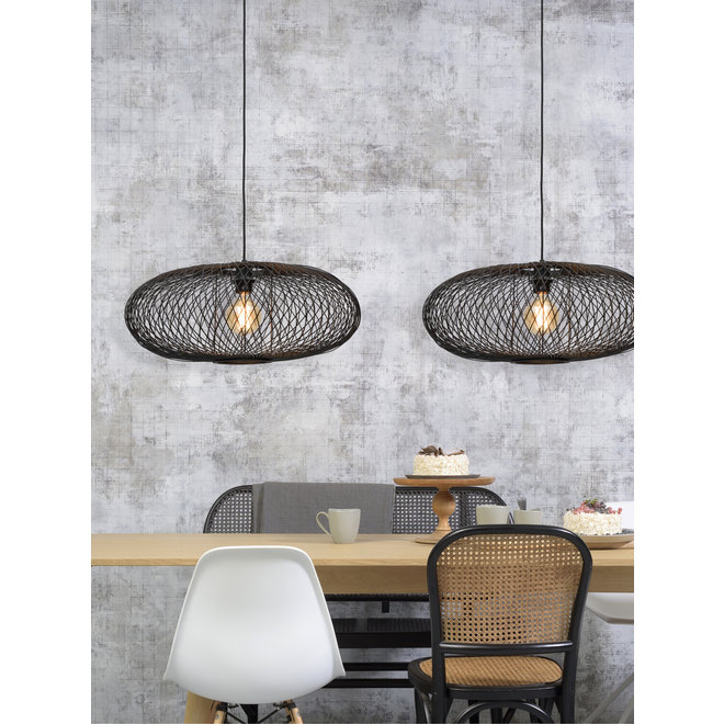 Hanglamp Cango - ellips zwart