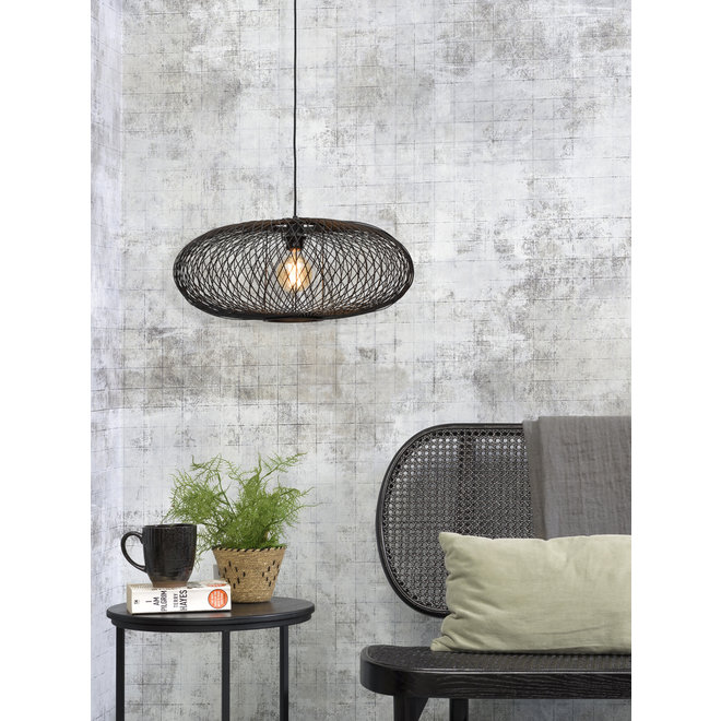 Hanglamp Cango - ellips zwart