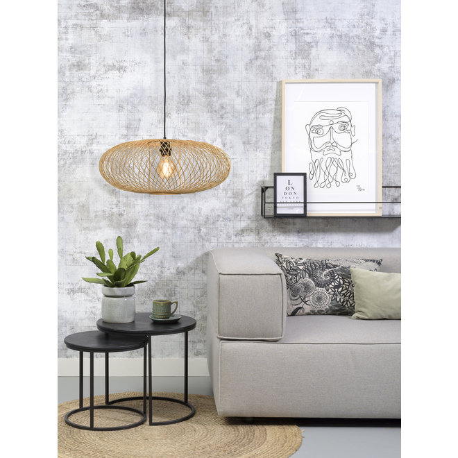 Hanglamp Cango - ellips naturel