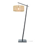 Vloerlamp Iguazu - zwart/ naturel SMALL