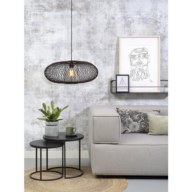 Hanglamp Cango - ellips zwart