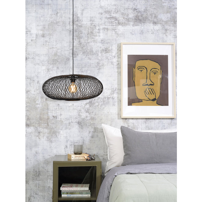 Hanglamp Cango - ellips zwart