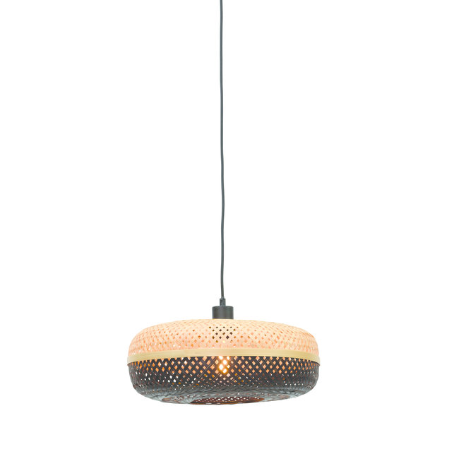 Hanglamp Palawan - naturel-zwart SMALL